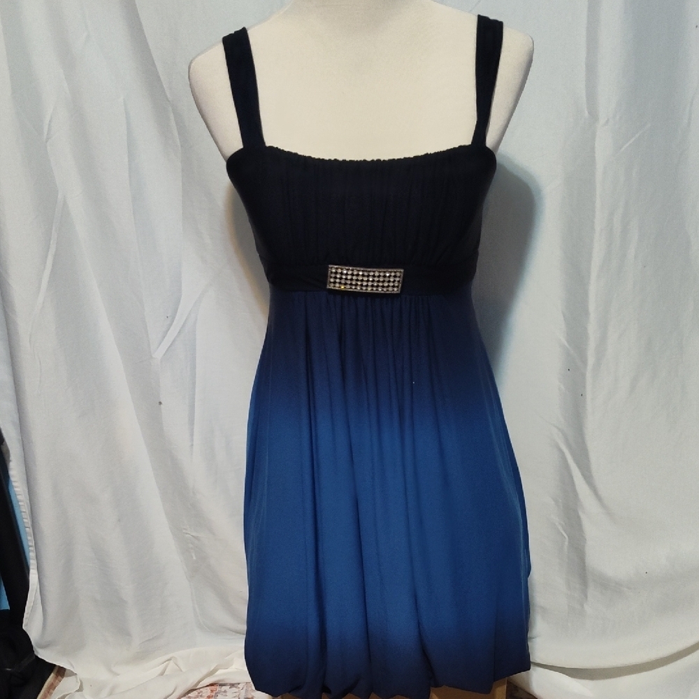 Vintage Y2K Cache blue ombre cocktail dress Size 6